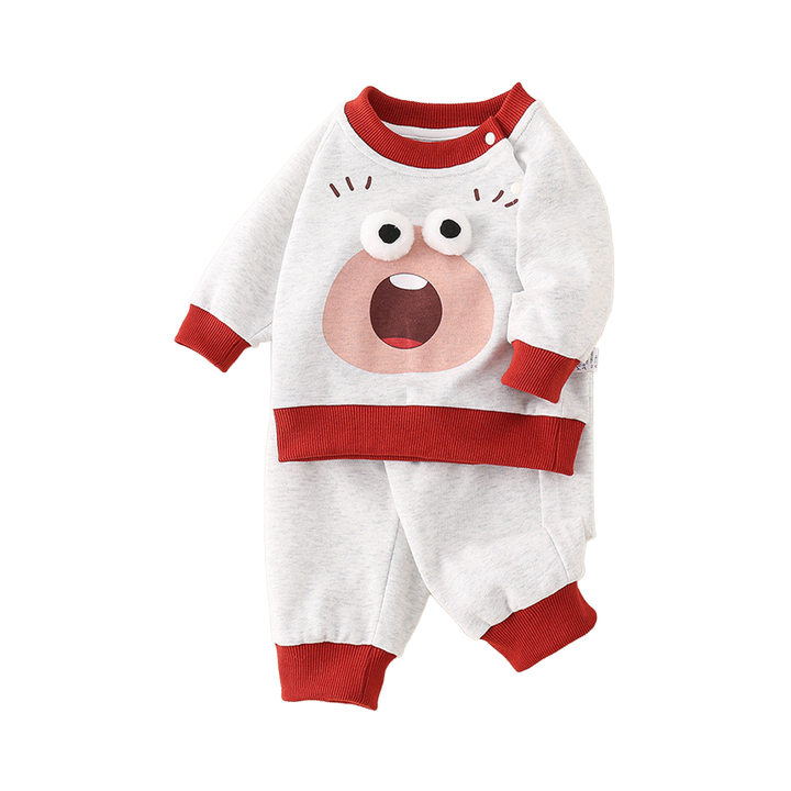 Two-Piece Set Children's Suit for 0-36 Months -  طقم ملابس أطفال للربيع والخريف بتصميم جديد،