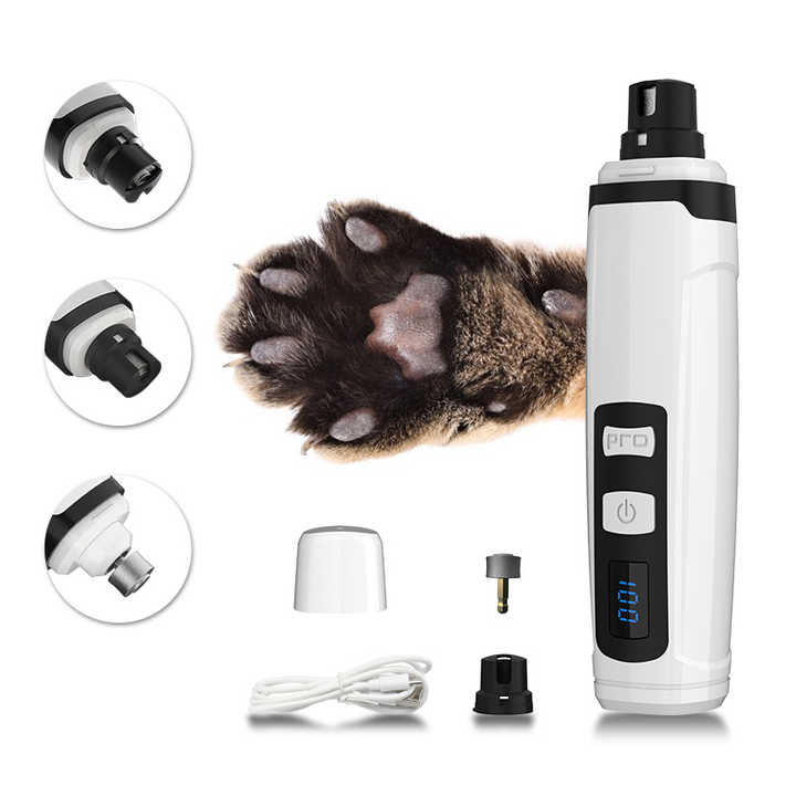 الكلب مبرد للأظافر مع مصباح ليد قابلة للشحن . ادوات تنظيف