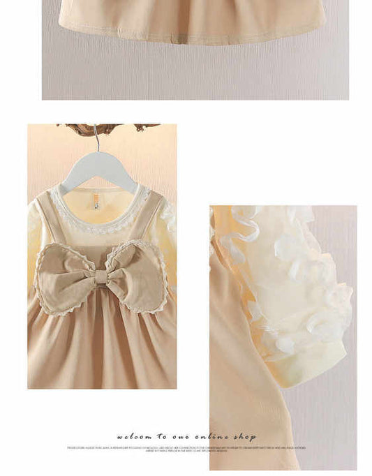 Summer and autumn new girls dress baby girl dress children princess skirt toddler clothes 