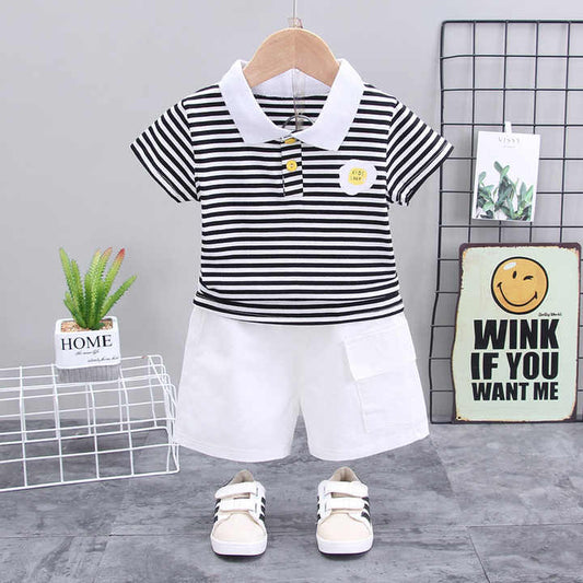 Boys' shorts, boys' summer suit set 