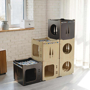 بيت الحيوانات الأليفة مع أرجوحة منزل قابل للإزالة . اكسسوارات حيوانات