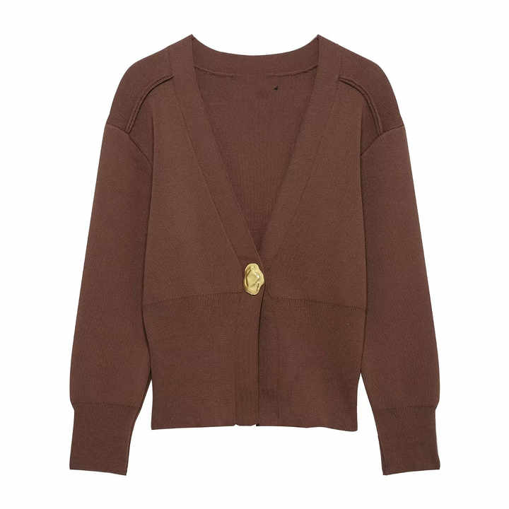 knitted cardigan coat