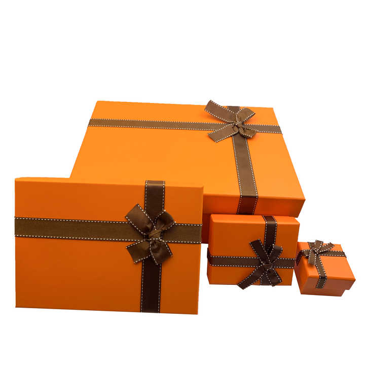 Orange Christmas Gift Box Spot Christmas Gift Box Creative Halloween Gift Box 