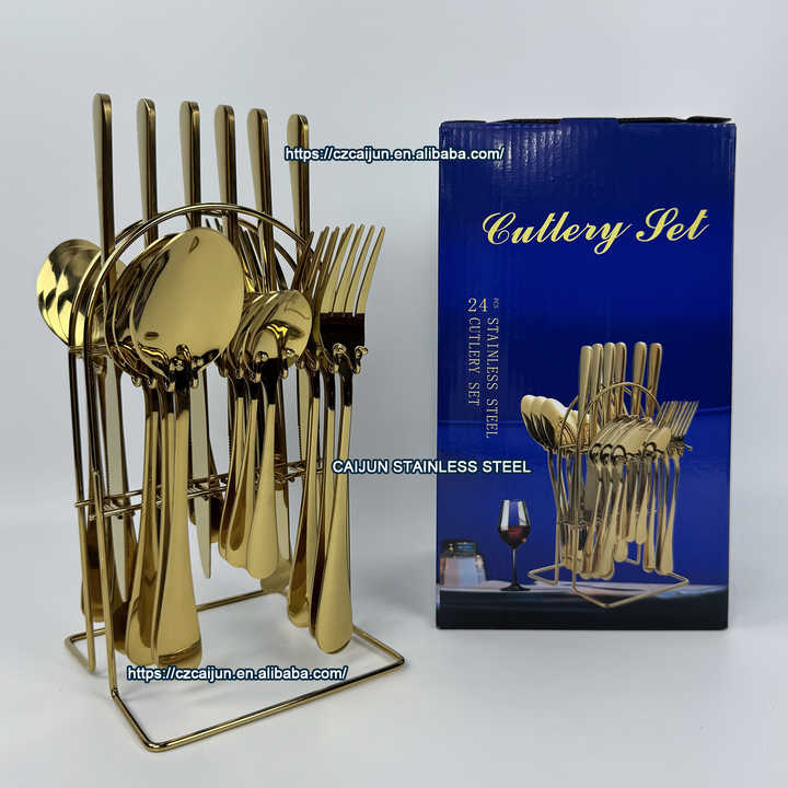 طقم أدوات مائدة 24 في جودة عالية لتناول العشاء