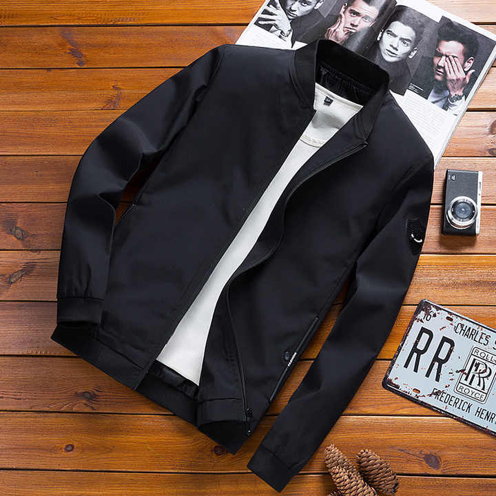 Men's Casual Solid Color Plus Size 6XL Coat 