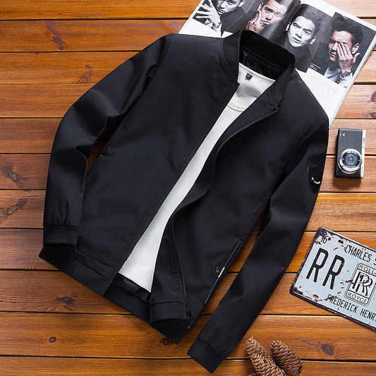 Men's Casual Solid Color Plus Size 6XL Coat 