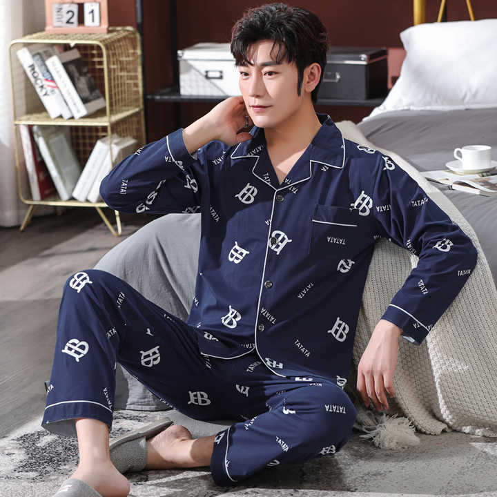Men's silk pajamas