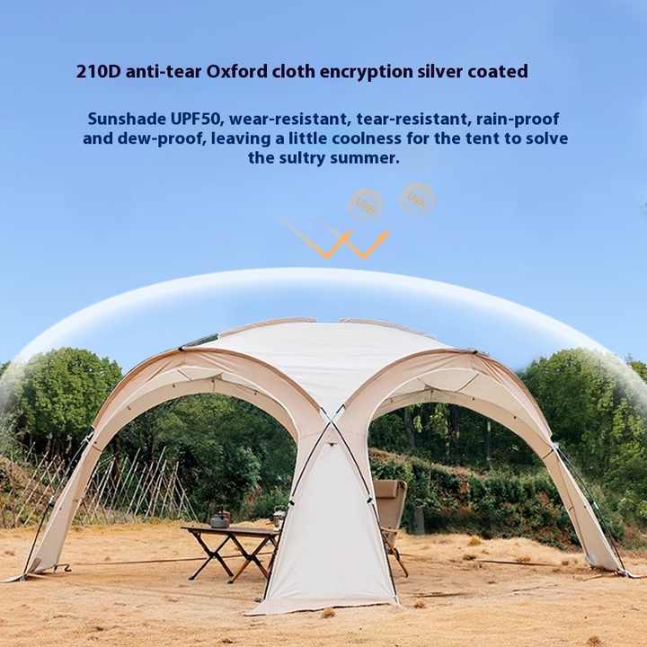 Factory Wholesale Oxford Fabric Large Sun Protection Dome Canopy Spherical Awning Style Outdoor Camping Dome Tent