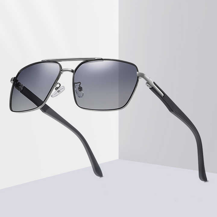 Rectangular sunglasses for men