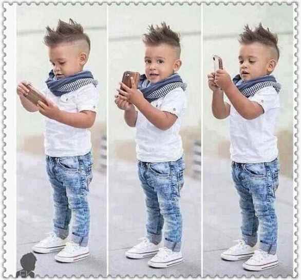 Boys' Pants Baby Boy Clothes + Scarf + Jeans 3 Piece Outfits 