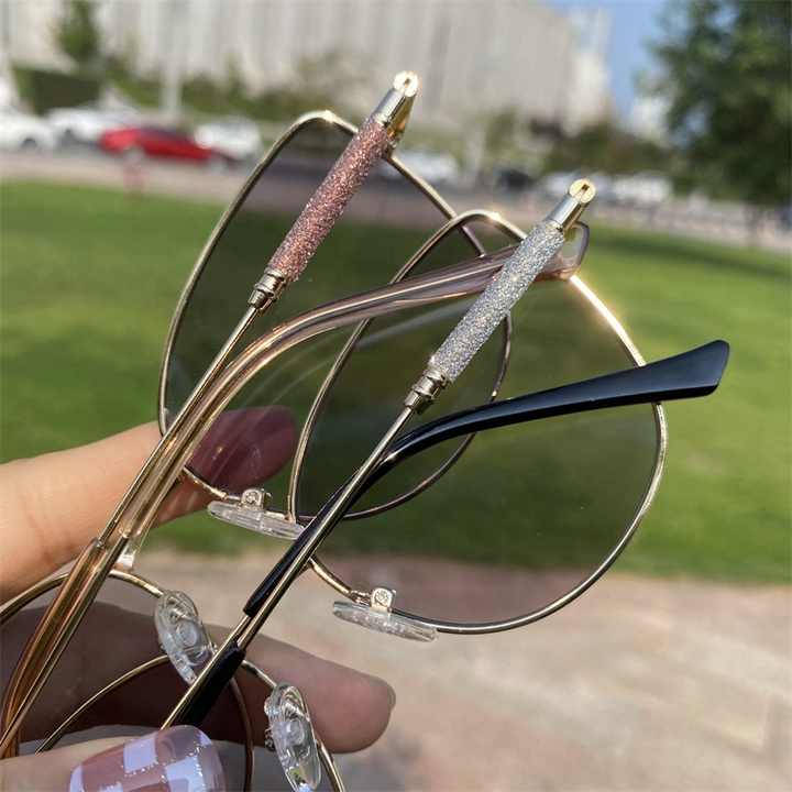 Photochromic Metal Black Sunglasses 