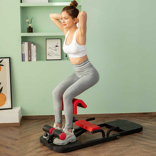 Multi-function abdominal and waist exercise machine. 