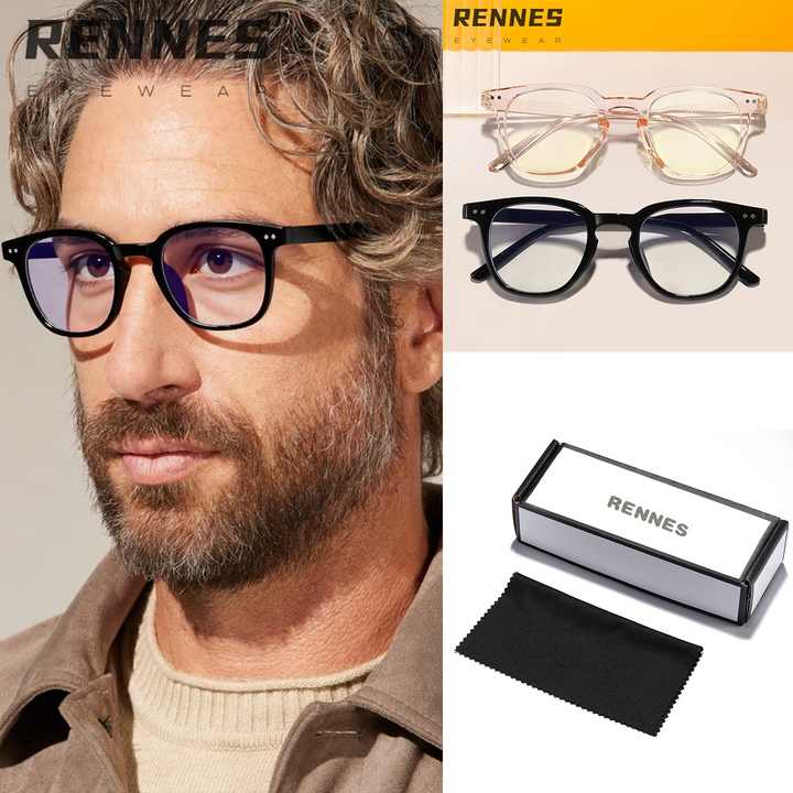 Men's Women's Daily Reading Square Flat-Daily Reading Glasses 