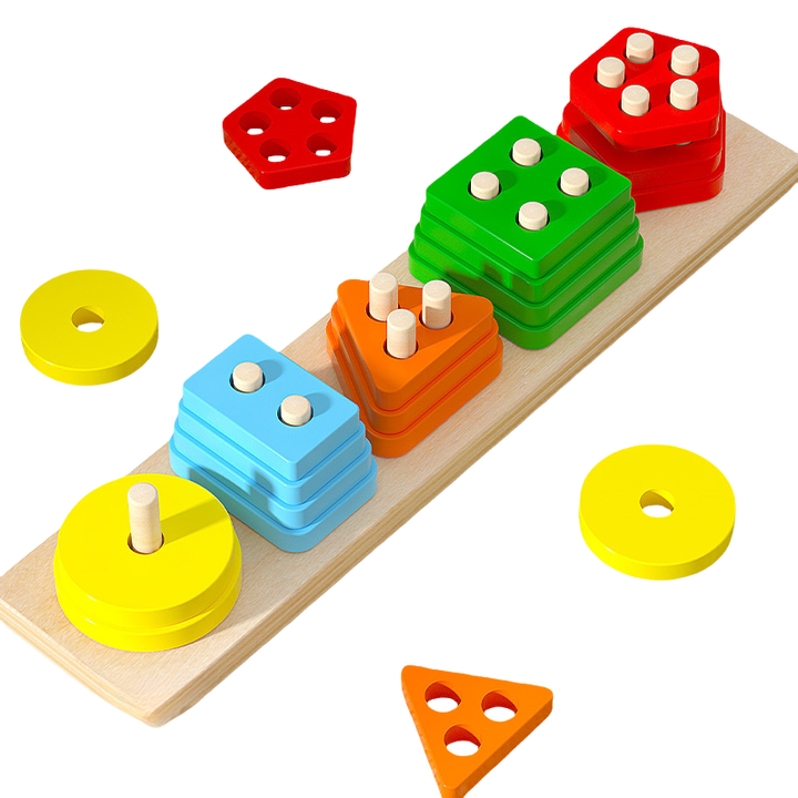 Wooden Color Recognition Puzzles, Suitable for Children. 