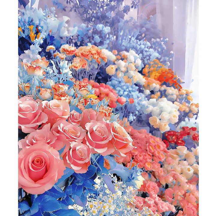 اللوحة الماس جولة مربع الاكريليك -  Custom Diamond Painting Round Square Acrylic