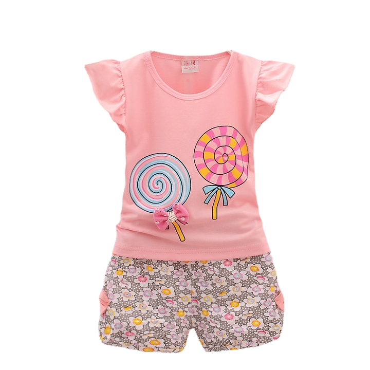 Baby Girl Summer Clothes Sets Short 
