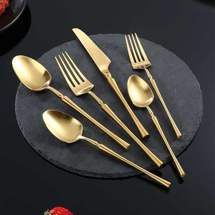 Stainless steel knife, fork and teaspoon