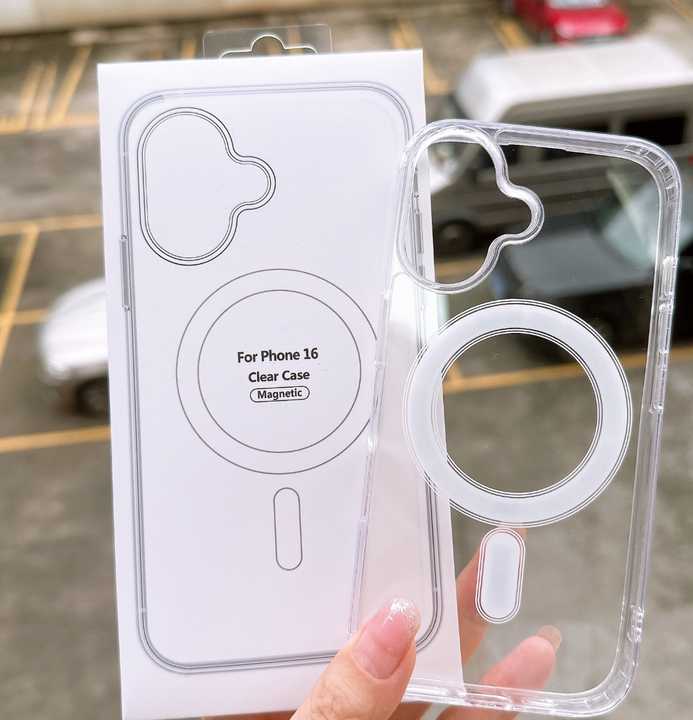 شحن لاسلكي شفاف مضاد للخدش لهاتف آيفون . Anti-scratch clear wireless charging case for iPhone