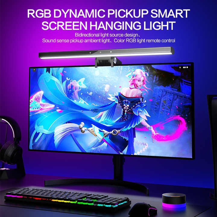 S5 S7 PLUS Hanging RGB Computer Monitor with Remote. 