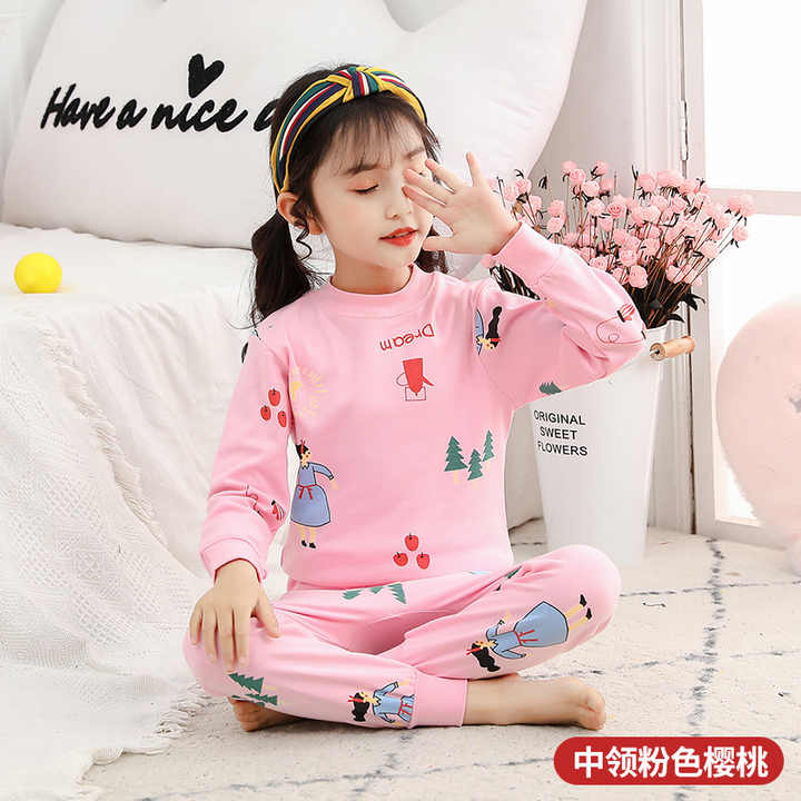 Long-sleeved cotton sleepwear 