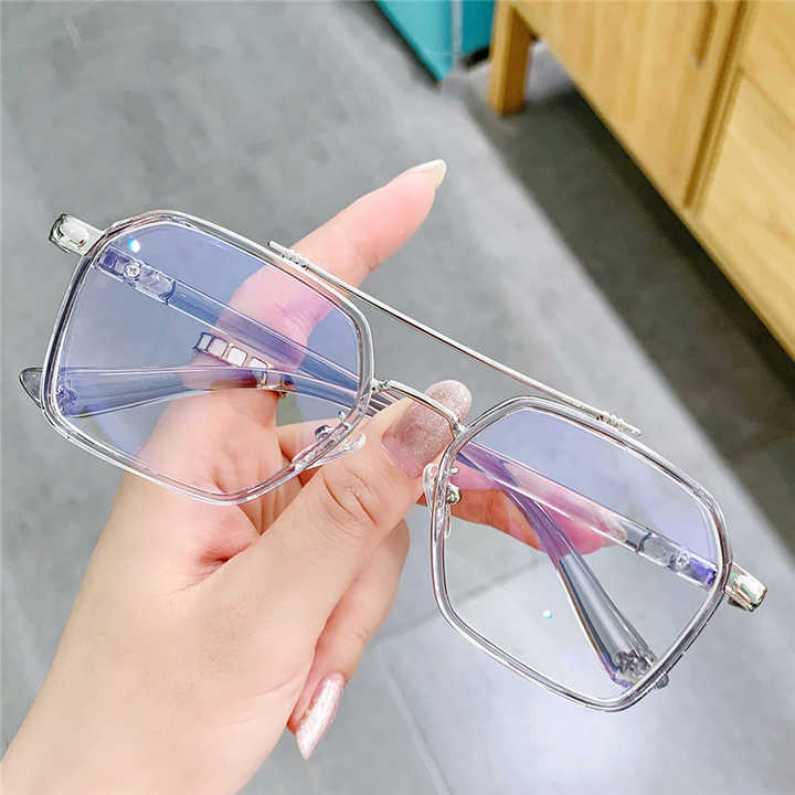 الرجال النساء بدون شفة نظارات للقراءة بعيدة بالقرب مكافحة الأزرق ضوء التكبير انتيفاتيغي النظارات طويل النظر نظارات للقراءةMen Women Rimless Reading Glasses Far Near Anti Blue Light Magnification Antifatigue Presbyopic Glasses Reading Glasses