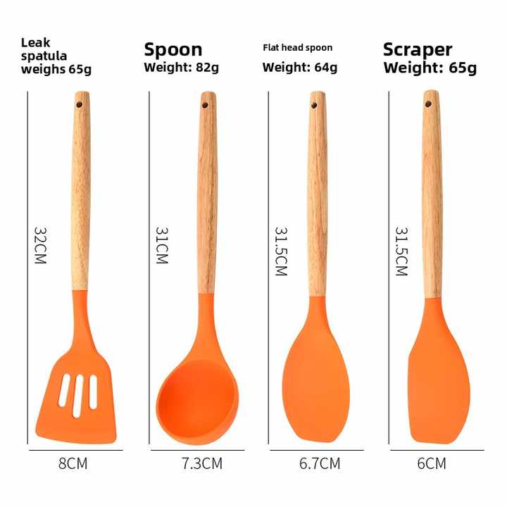 12-Piece Silicone Kitchen Utensil Set 