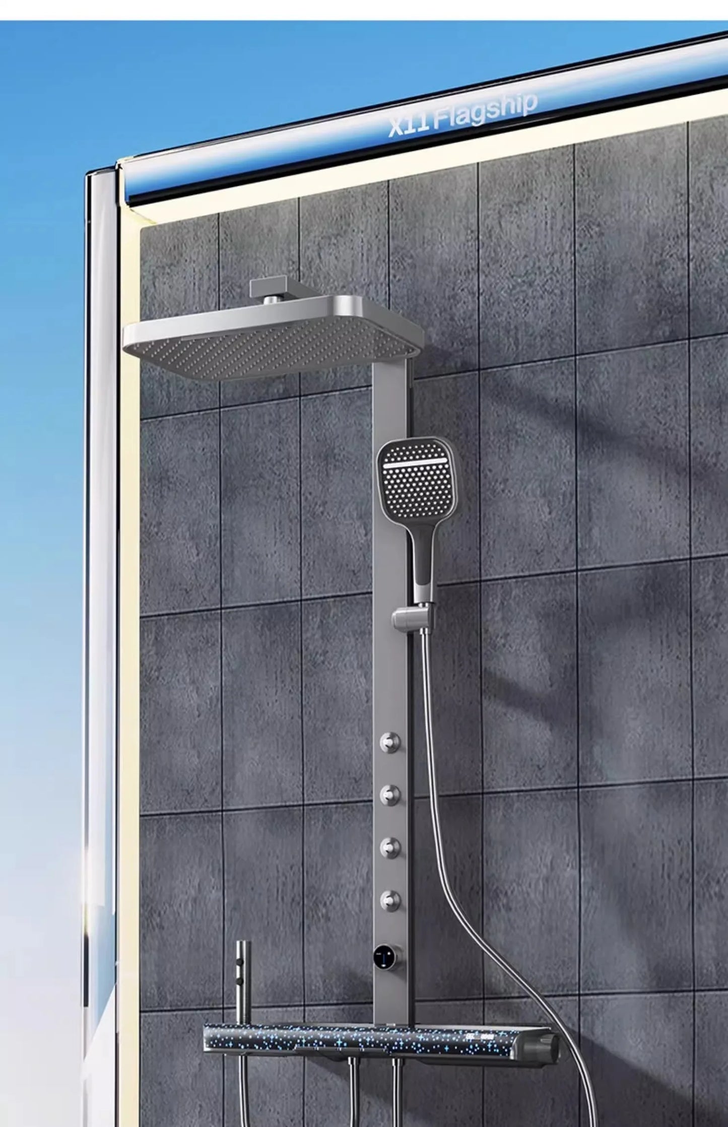 مجموعة دش مطري منزلي-Home Rain Shower Set