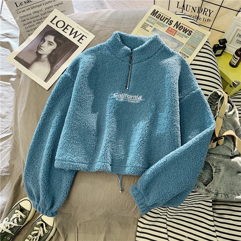 Thick cropped hoodie 