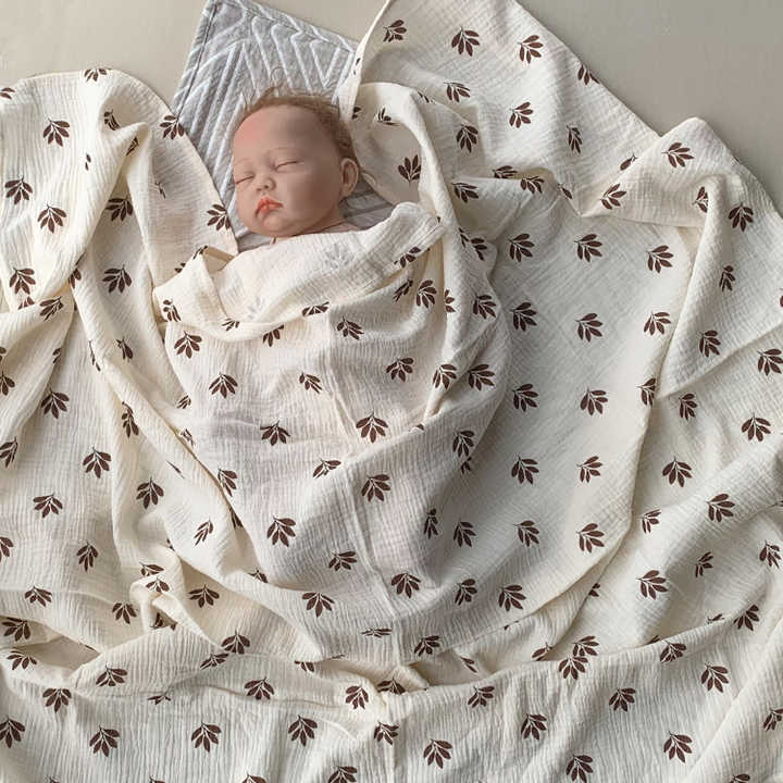 Blanket Newborn Bedding - Luxury Baby Swaddle Blanket, Breathable Security Blanket 