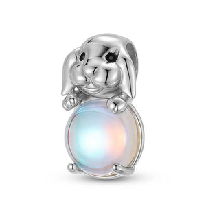 Rabbit Charm Authentic 925 Sterling Silver - Short Ear Rabbit Charm 