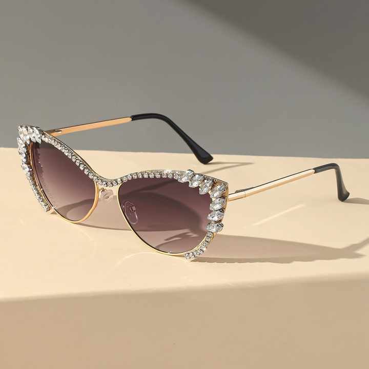 Arrival tweed Style Cat Eye Sunglass-New Sunglasses 