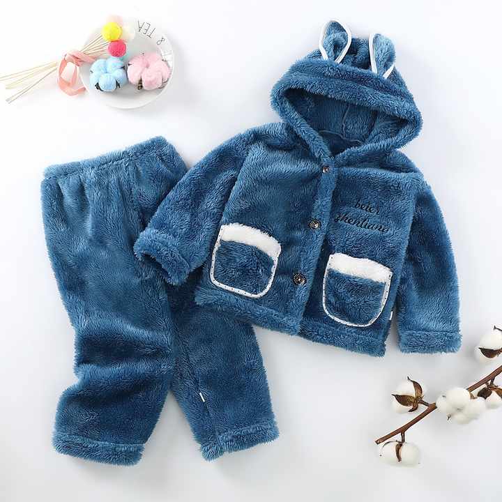 Kids' long-sleeved pajamas set 