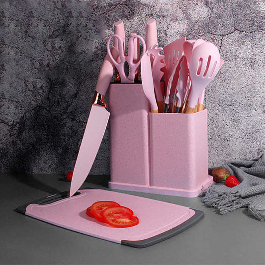 Silicone kitchen utensil set