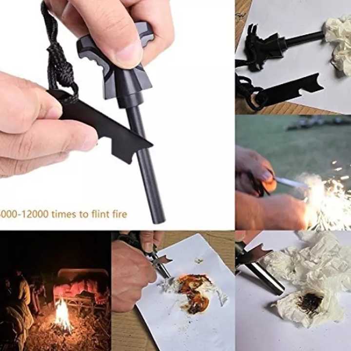 Multifunctional Wilderness First Aid SOS EDC Emergency 14 in 1 Outdoor Wilderness Rope Kit 