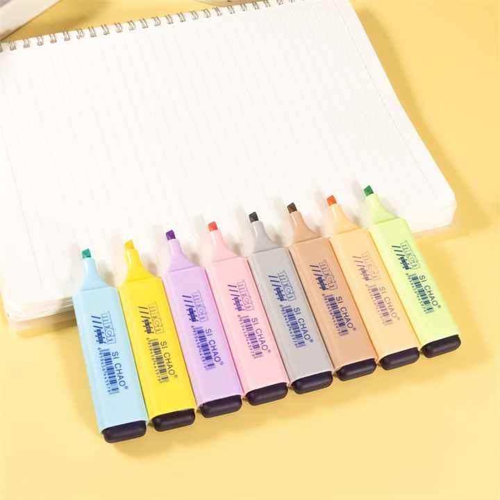 Slanted Tip Highlighter Set - Selling School Supplies Stationery