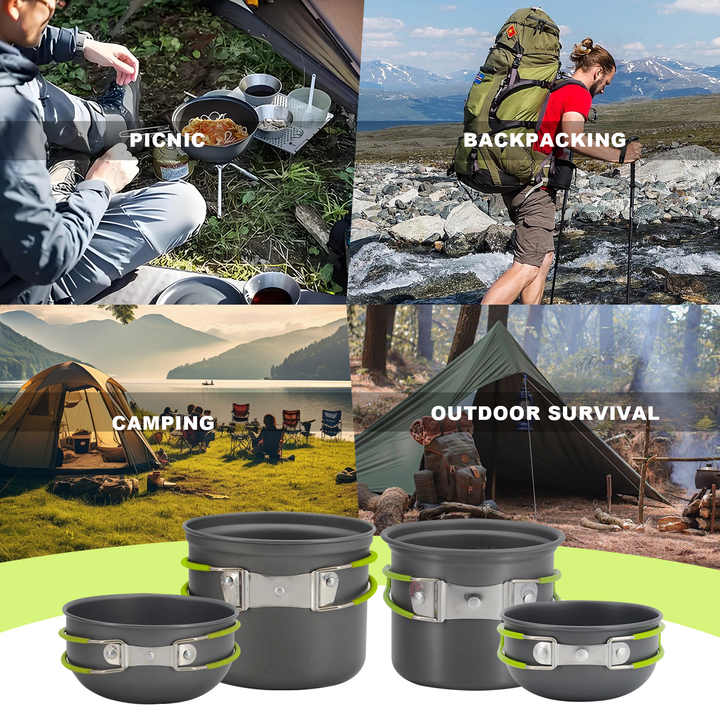 Portable Camping and Hiking Cooking Set 