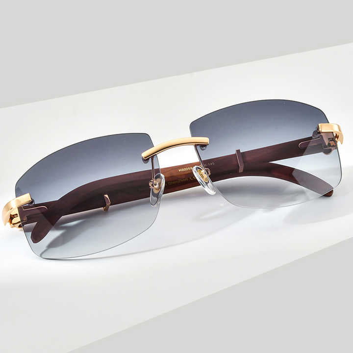 Rimless Square Sunglasses