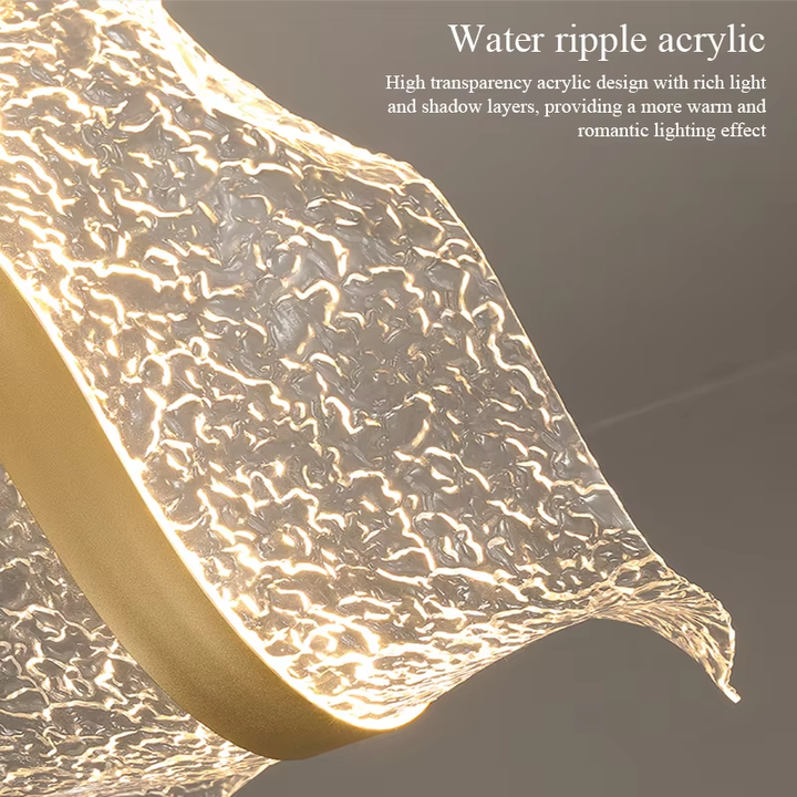Creative strip light chandeliers, modern dining 