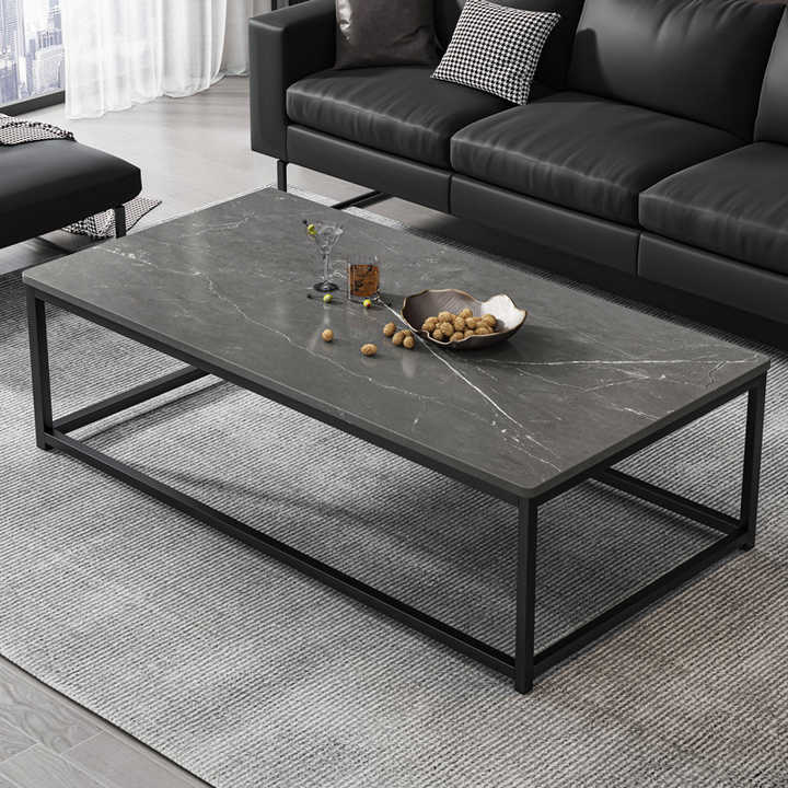 Coffee table for living room simple modern rock board small table 