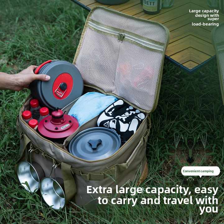 Multifunctional Large Capacity Foldable Waterproof Outdoor Camping Tool Bag 