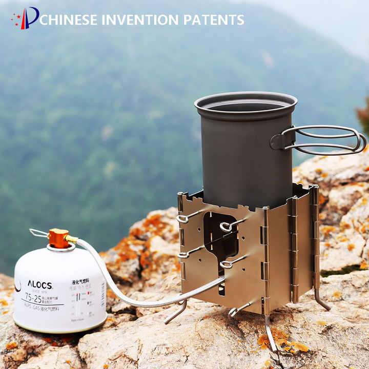 Multi-Fuel Portable Outdoor Charcoal, Alcohol &amp; 