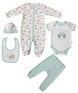 طقم حديثي الولادة قماش طويل