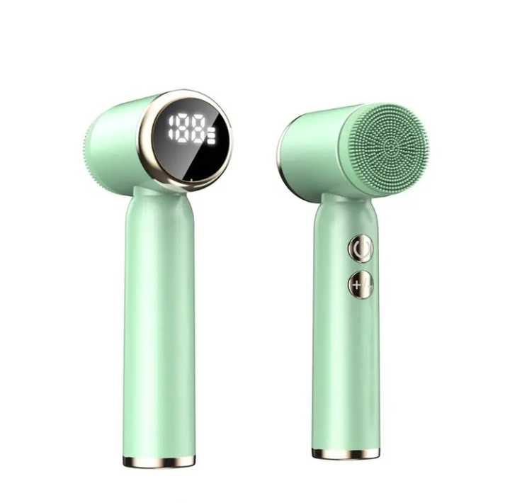 Hand-held facial cleansing device 