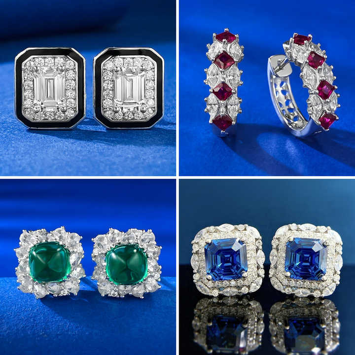silver engagement earrings 