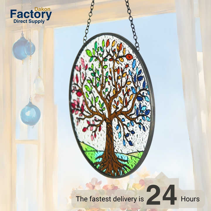 شجرة الحياة، زجاج ملون، اكسسوارات .