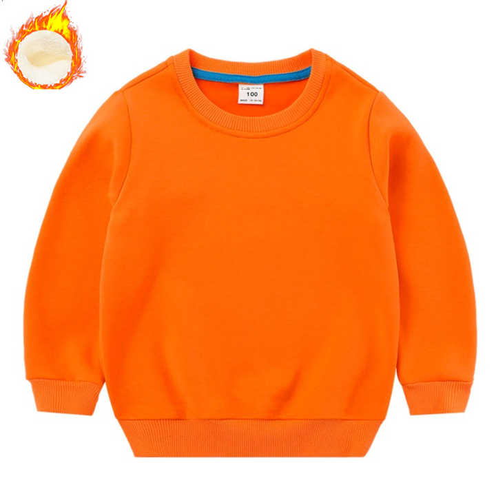 Boys' Solid Fleece Sweatshirt, 100% Cotton, 