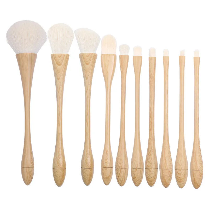 Colorful makeup brushes