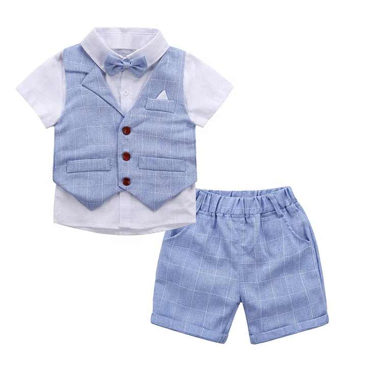 New Summer Boys Clothing Sets Children Formal Wear. 
