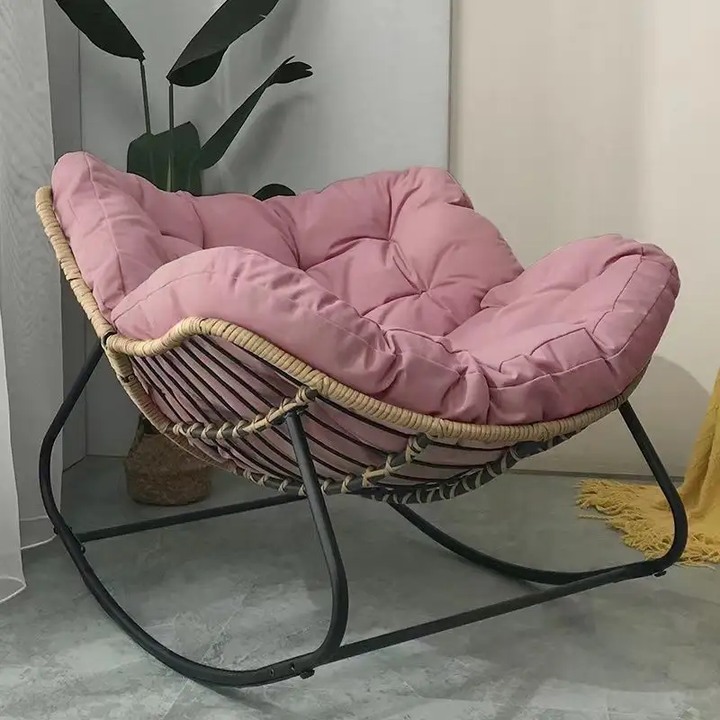 High Quality Rattan Sofa Chair Set Scandinavian Design 