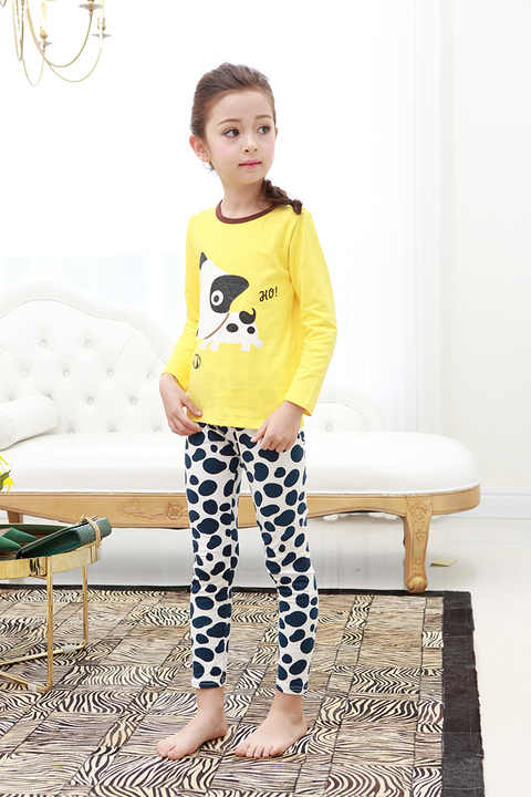 بيجامات أطفال من القطن كم طويل